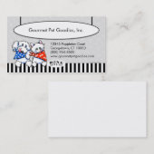 Carte De Visite Pet Foods Business Bone Appetit! Platine (Devant / Derrière)