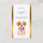 Carte De Visite Pet Grooming Personalized Luxury Modern Collection (Devant)