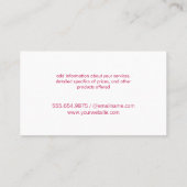 Carte De Visite Pet Grooming | Scissors | Cute Dog Cat (Dos)