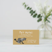 Carte De Visite Pet Hotel cage d'embarquement professionnel Busine (Debout devant)