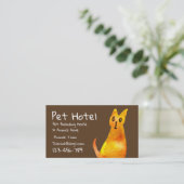 Carte De Visite Pet Hotel internat chat art professionnel (Debout devant)