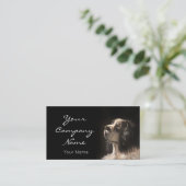 Carte De Visite pet portrait painting card (Debout devant)
