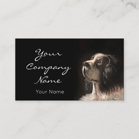Carte De Visite pet portrait painting card (Devant)