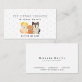 Carte De Visite Pet Sitter Dog Walker (Devant / Derrière)