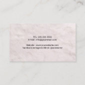 Carte De Visite Pet Sitter mignonne Furry Empreinte de patte Chien (Dos)