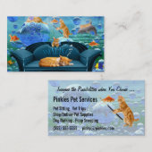 Carte De Visite Pet Sitter ou Pet Concierge Affaires Tabby Dreams (Devant / Derrière)