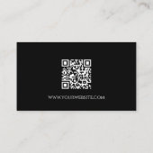 Carte De Visite Pet Sitter QR code Cute Brown Paw Prints  (Dos)