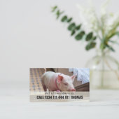 Carte De Visite Pet Sitter Service (Debout devant)