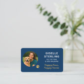 Carte De Visite Pet Sitting and Dog Walking (Debout devant)