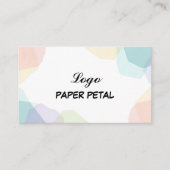 Carte de visite pétal papier (Devant)