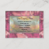 Carte De Visite Pétale rose 3,5" élégant x 2,5" (Dos)