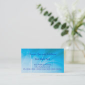 Carte De Visite pétales.bleu (Debout devant)