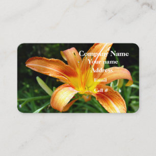 Carte De Visite Pétales de fleur d'hémérocalle