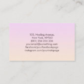 Carte De Visite Pétales de fleurs - semence de vie (Dos)