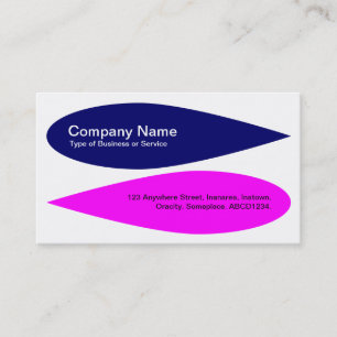 Carte De Visite Pétales de rechange - Dp Navy et Magenta