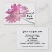 Carte De Visite Pétales Plasher Pale Professionnel 3,5 pouces x 2, (Devant / Derrière)