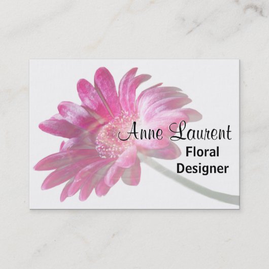 Carte De Visite Pétales Plasher Pale Professionnel 3,5 pouces x 2, (Devant)