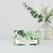 Carte De Visite Pétales tropicaux (Debout devant)