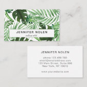 Carte De Visite Pétales tropicaux (Devant / Derrière)