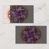 Carte De Visite Petallic - art de fractale (Devant / Derrière)