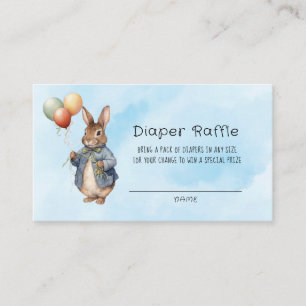 Carte De Visite Peter Rabbit Aquarelle Bébé Petit Chevalier Raffle