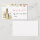 Carte De Visite Peter Rabbit Baby shower Déchets Raffle (Devant / Derrière)