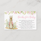 Carte De Visite Peter Rabbit Livres Baby showers pour bébé (Devant)