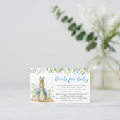 Carte De Visite Peter Rabbit Livres Baby showers pour bébé (Debout devant)