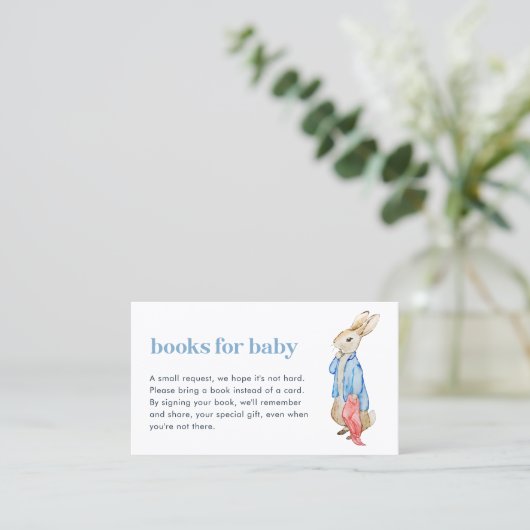 Carte De Visite Peter Rabbit Livres pour Baby Insert Card (Debout devant)