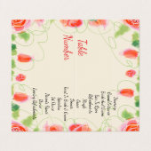Carte De Visite Petit Accentuation Florale (Extérieur déplié)