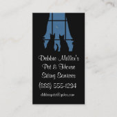 Carte De Visite Petit animal de compagnie et chats de maison en fe (Devant)