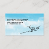 Carte De Visite Petit avion privé dans le ciel (Dos)
