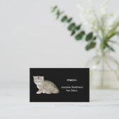Carte De Visite Petit chat adorable Animaux de compagnie Sitter ou (Debout devant)