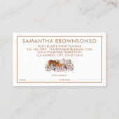 Carte De Visite Petit Cheval Équitation Nacre Rendez-vous sur le p (Dos)