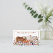 Carte De Visite Petit Cheval Équitation Nacre Rendez-vous sur le p (Debout devant)