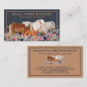 Carte De Visite Petit cheval équitation Pony de reproduction (Devant / Derrière)