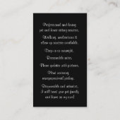 Carte De Visite Petit chien animal de compagnie et maison assis ba (Dos)