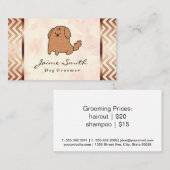 Carte De Visite Petit chien caricaturé | Motif (Devant / Derrière)