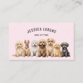 Carte De Visite Petit chien, Groomer pour animaux, Vétérinaire, Ch (Devant)