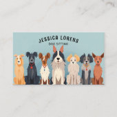 Carte De Visite Petit chien, Groomer pour animaux, Vétérinaire, Ch (Devant)