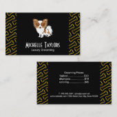 Carte De Visite Petit chien | Os d'or (Devant / Derrière)