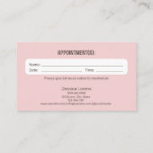 Carte De Visite Petit Chien Sitter Groomer Soins aux animaux de co (Dos)