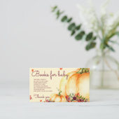 Carte De Visite Petit citrouille, chute laisse baby shower (Debout devant)