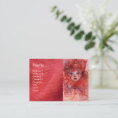 CARTE DE VISITE PETIT CLOWN ROUGE (Debout devant)