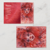 CARTE DE VISITE PETIT CLOWN ROUGE (Devant / Derrière)