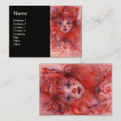 CARTE DE VISITE PETIT CLOWN ROUGE (Devant / Derrière)