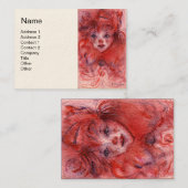 CARTE DE VISITE PETIT CLOWN ROUGE (Devant / Derrière)