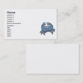 Carte De Visite petit crabe bleu mignon (Devant / Derrière)