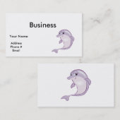 Carte De Visite petit dauphin mignon (Devant / Derrière)