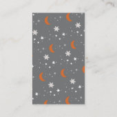 Carte De Visite Petit Fantôme de Boo Halloween Raffin de couche (Dos)